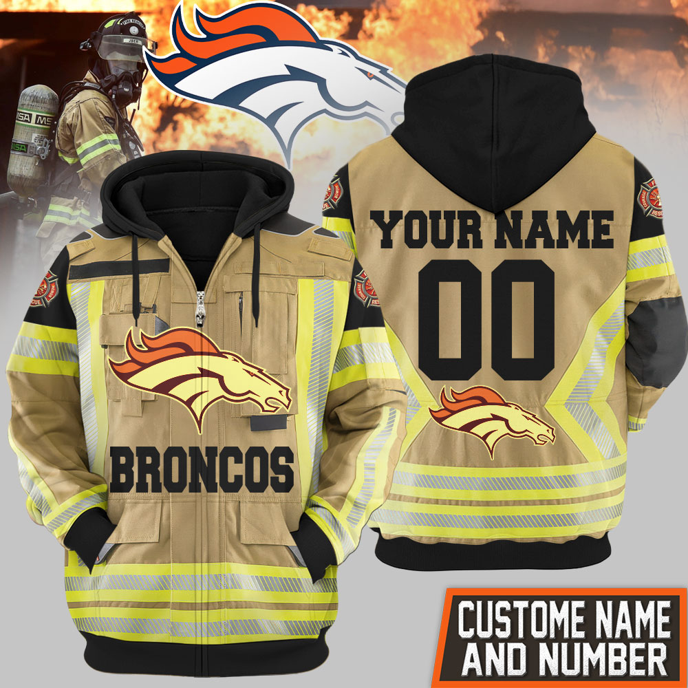 Denver Broncos | Premium NFL Firefighter Zip Hoodie TD