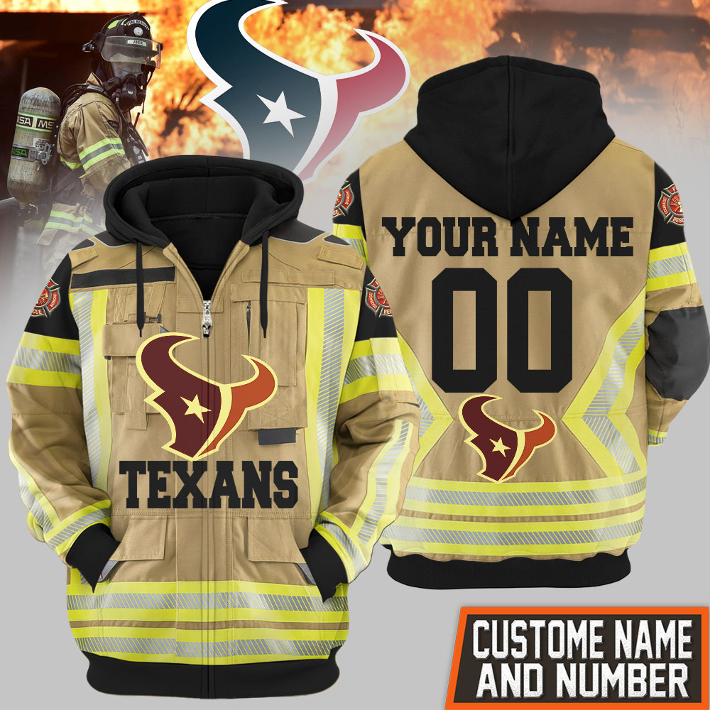 Houston Texans | Premium NFL Firefighter Zip Hoodie TD