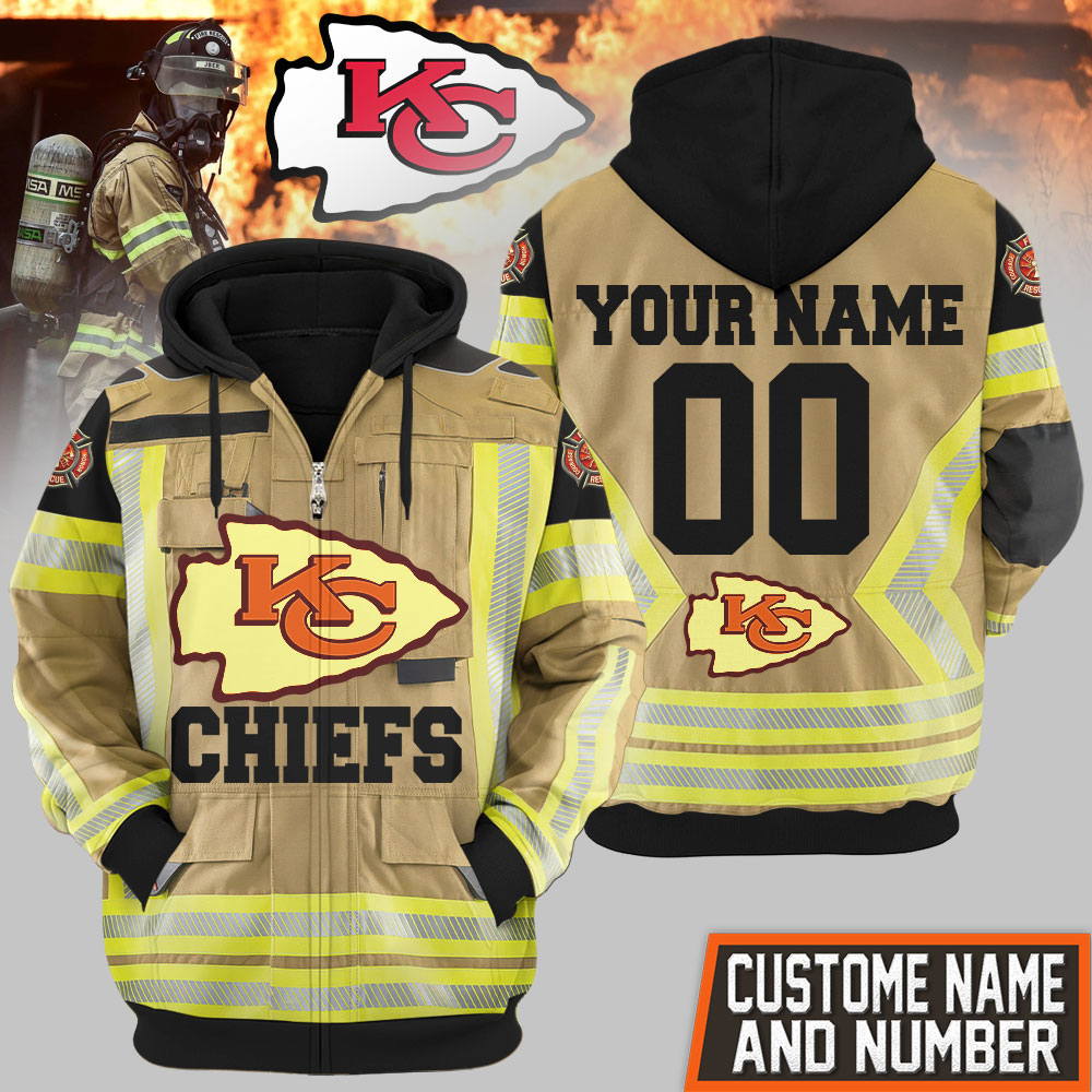 Kansas City Chiefs | Premium NFL Firefighter Zip Hoodie TD