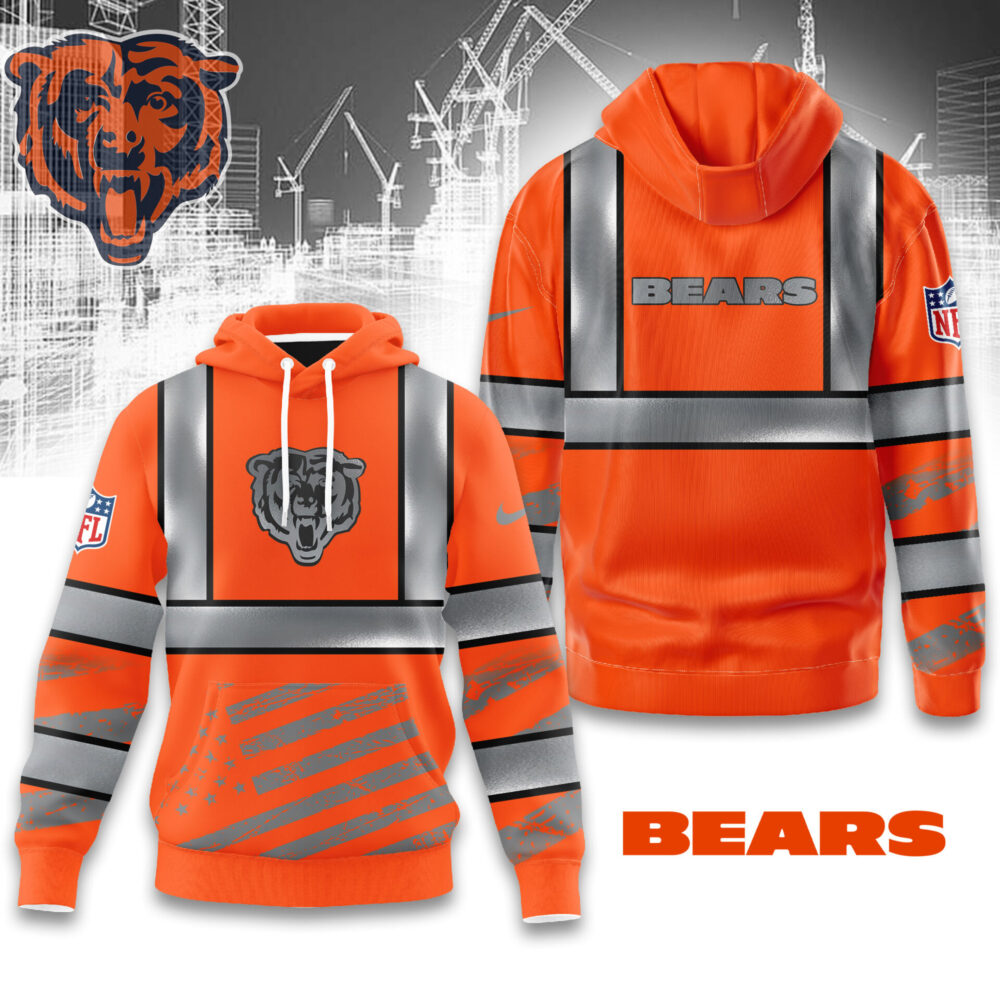 Chicago Bears | Premium NFL Safety Hi-Vis Hoodie MM - Orange