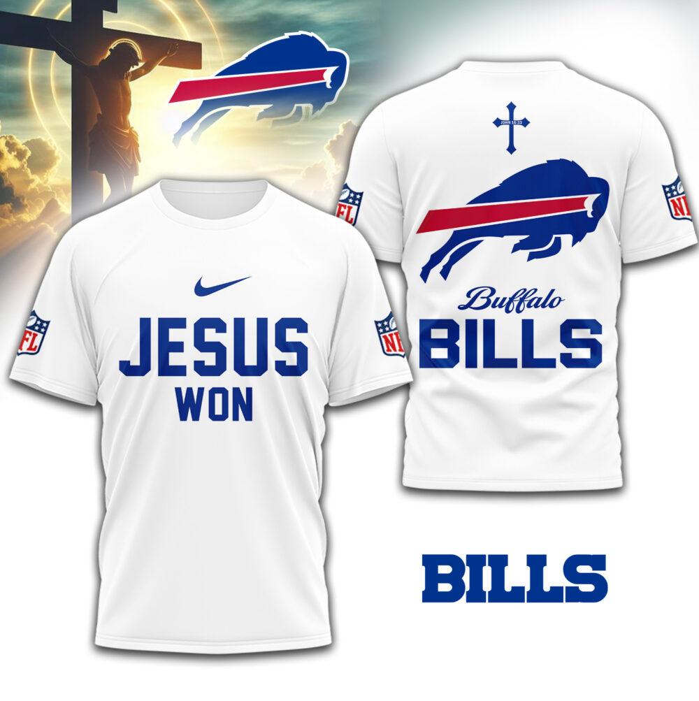 Buffalo Bills | Premium NFL Jesus Won 3D Shirt TD