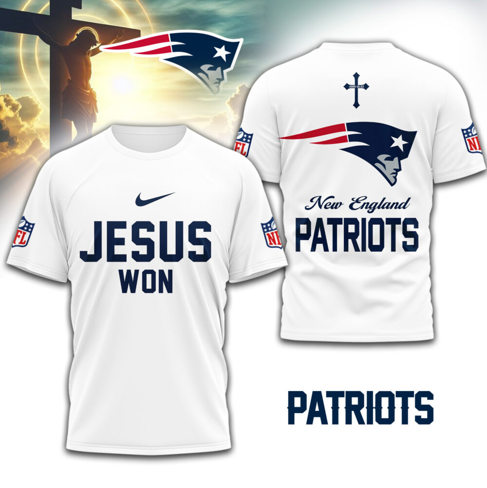 New England Patriots | Premium NFL Jesus Won 3D Shirt TD