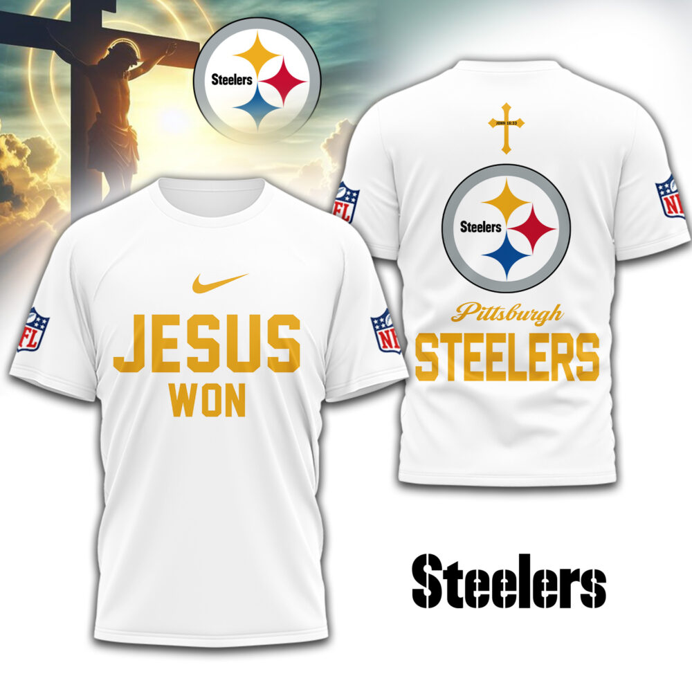 Pittsburgh Steelers | Premium NFL Jesus Won 3D Shirt TD