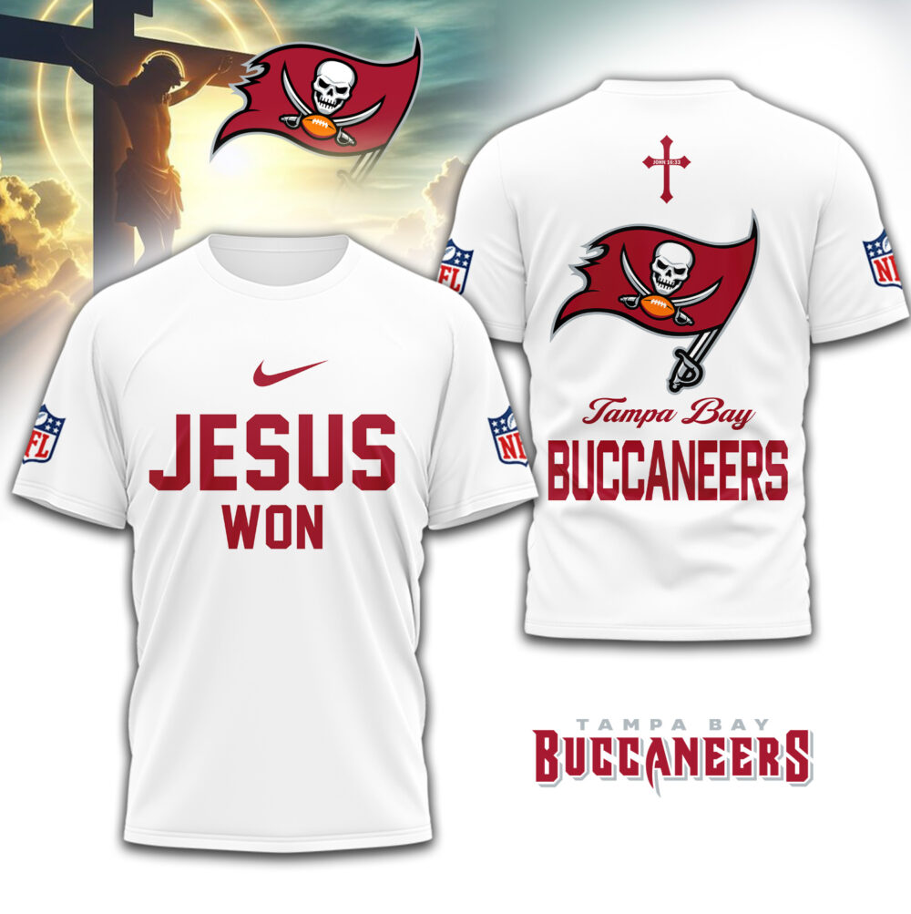 Tampa Bay Buccaneers | Premium NFL Jesus Won 3D Shirt TD