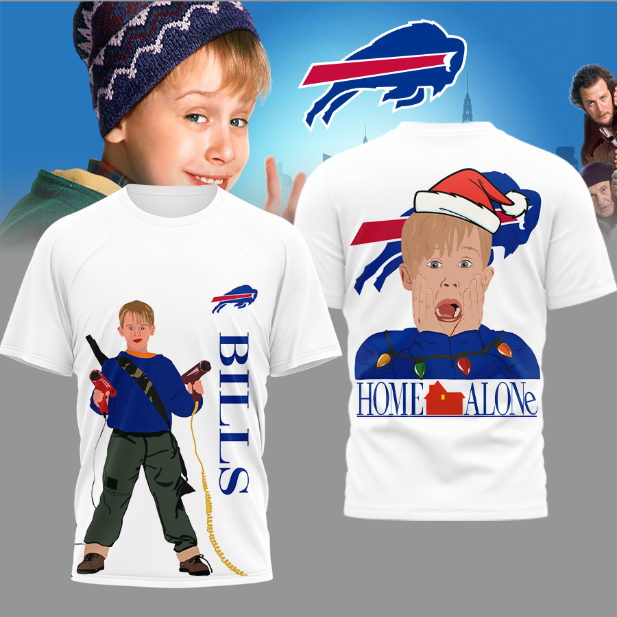 Buffalo Bills | Premium NFL and Home Alone Fan 3D Shirt HI