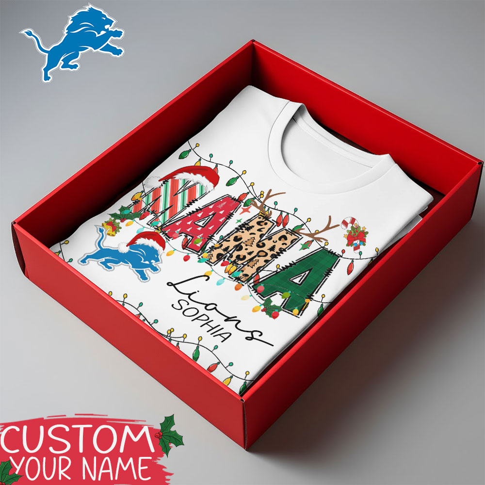 Detroit Lions | Premium NFL Mama Football Shirt - Perfect Gift For Christmas TD