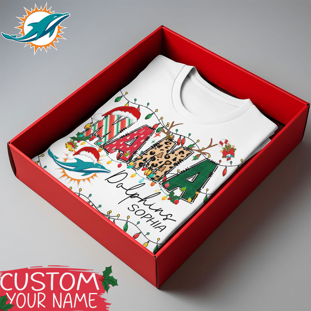 Miami Dolphins | Premium NFL Mama Football Shirt - Perfect Gift For Christmas TD