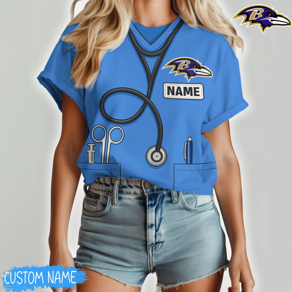 Baltimore Ravens | Premium NFL Nurse Women Shirt TD