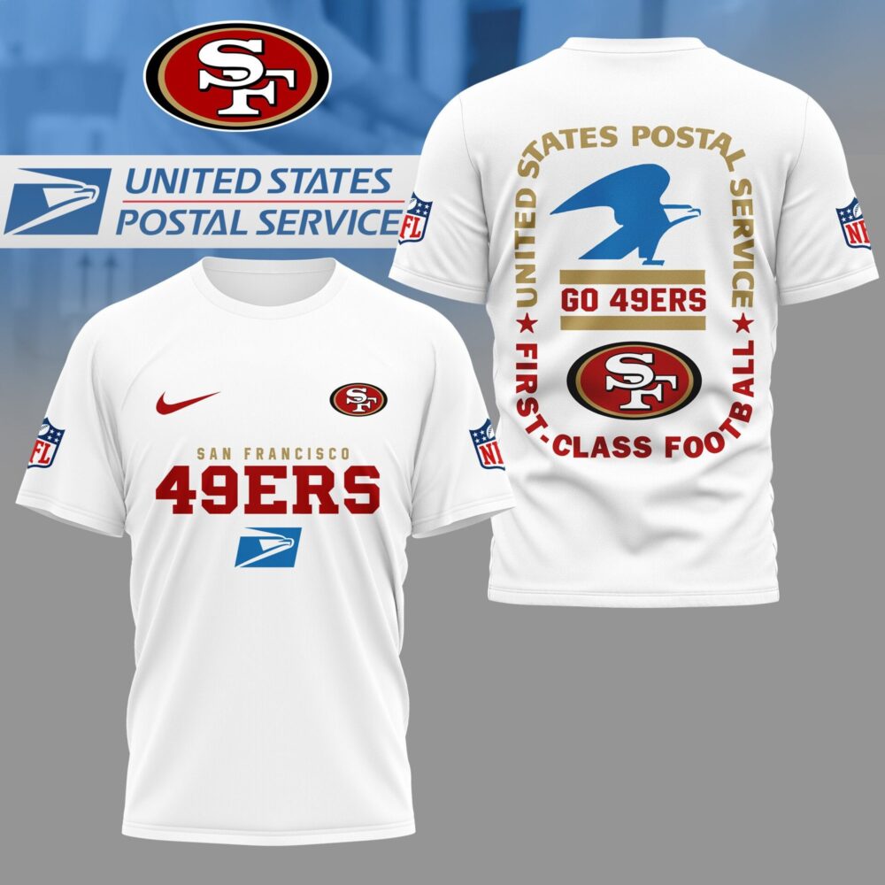 San Francisco 49ers | Premium NFL USPS First Class Football 3D Shirt NY