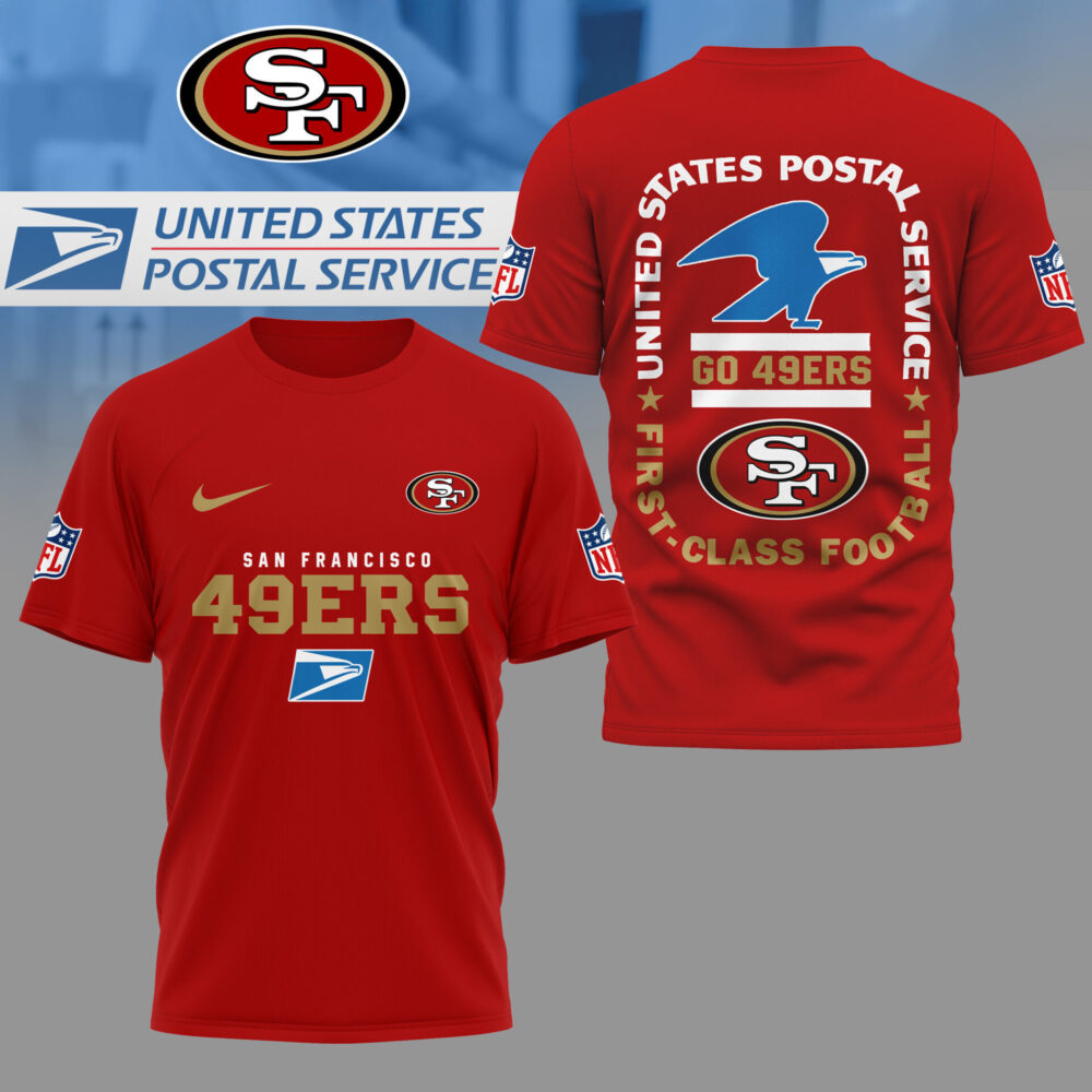 San Francisco 49ers | Premium NFL USPS First Class Football 3D Shirt NY
