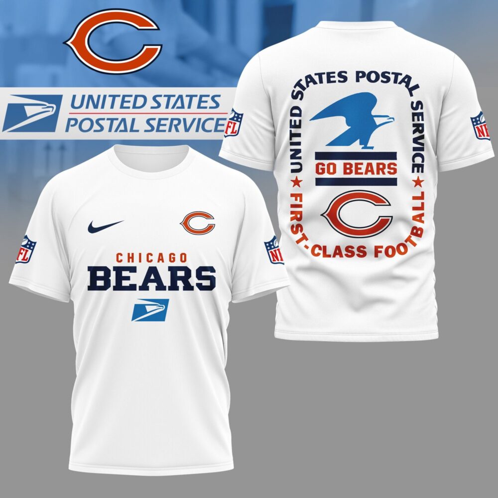 Chicago Bears | Premium NFL USPS First Class Football 3D Shirt NY