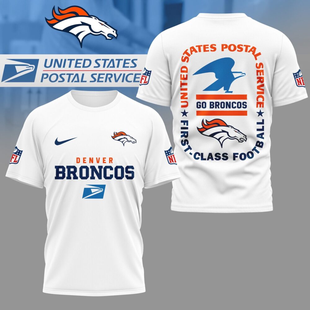 Denver Broncos | Premium NFL USPS First Class Football 3D Shirt NY