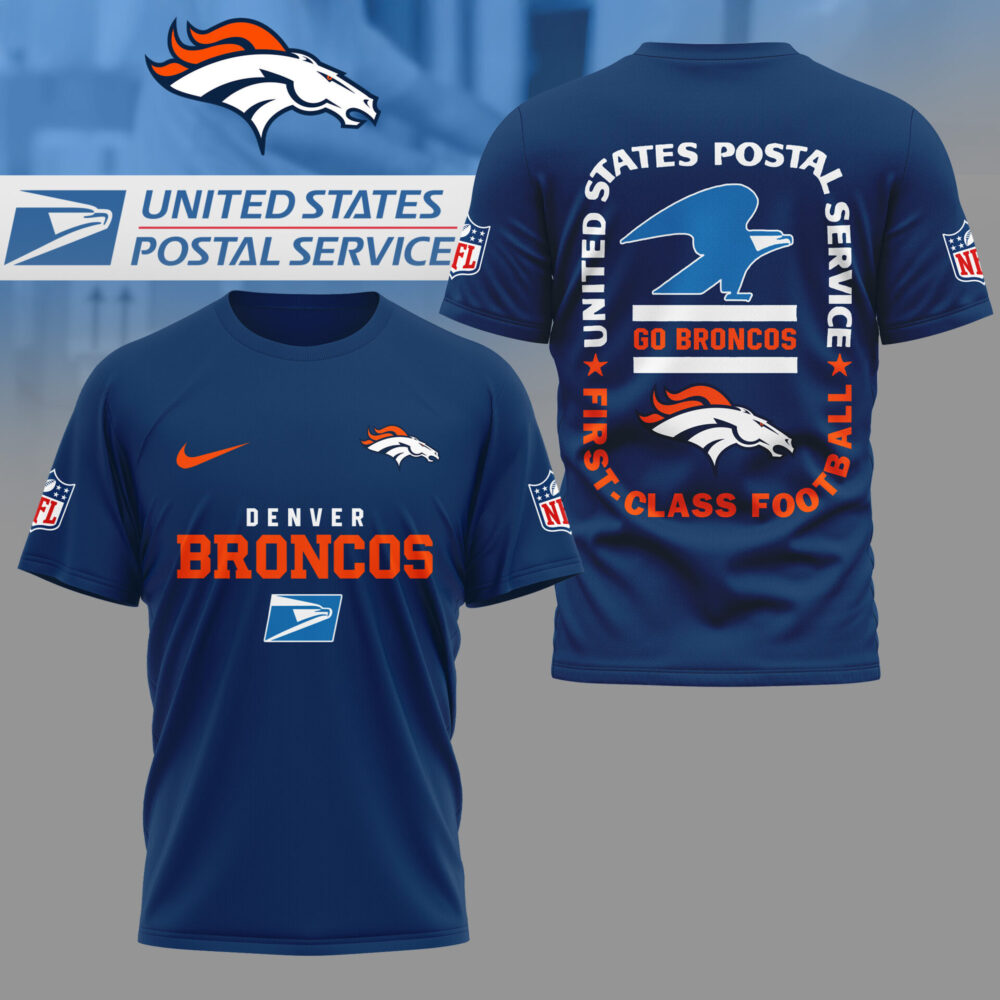 Denver Broncos | Premium NFL USPS First Class Football 3D Shirt NY