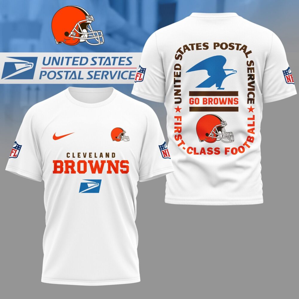 Cleveland Browns | Premium NFL USPS First Class Football 3D Shirt NY