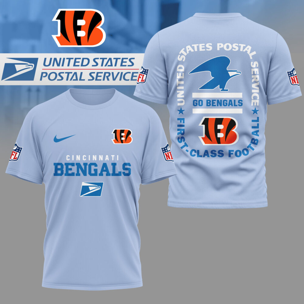 Cincinnati Bengals | Premium NFL USPS First Class Football 3D Shirt NY