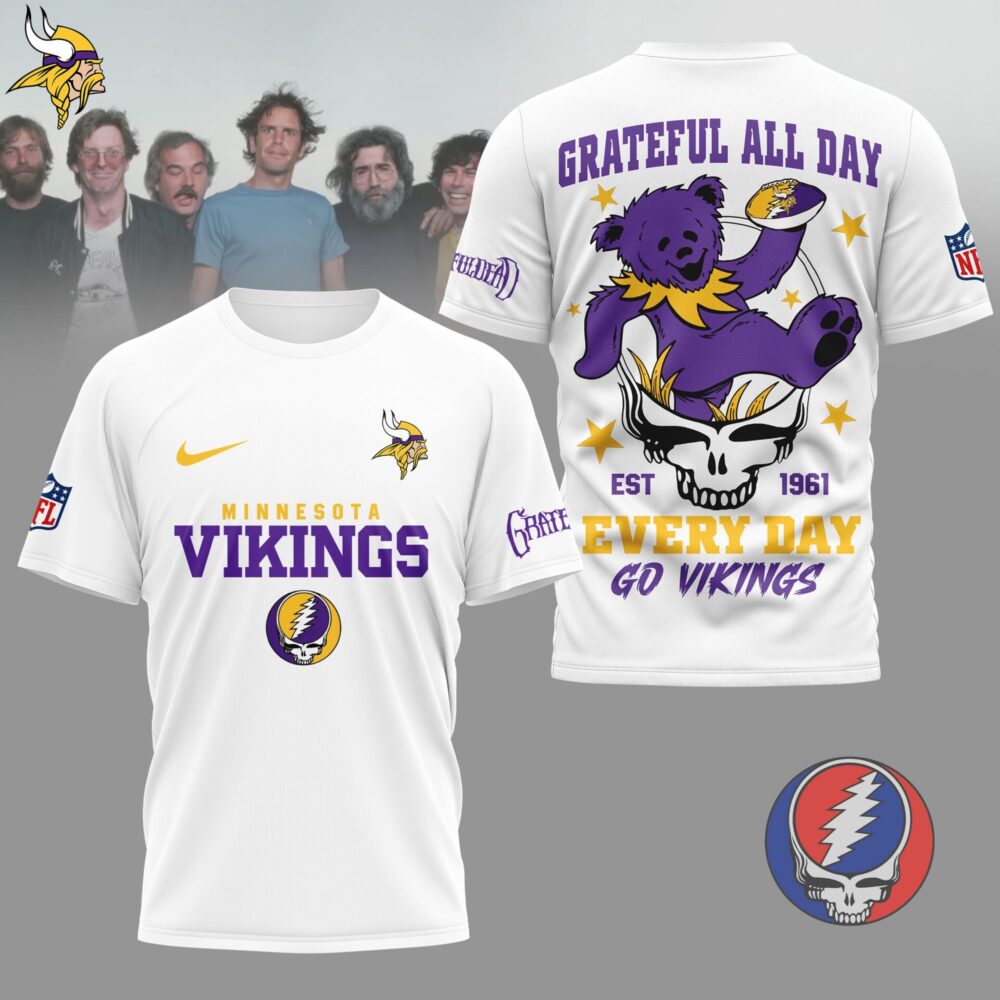 Minnesota Vikings | Premium NFL Grateful Dead Fan 3D Shirt NY