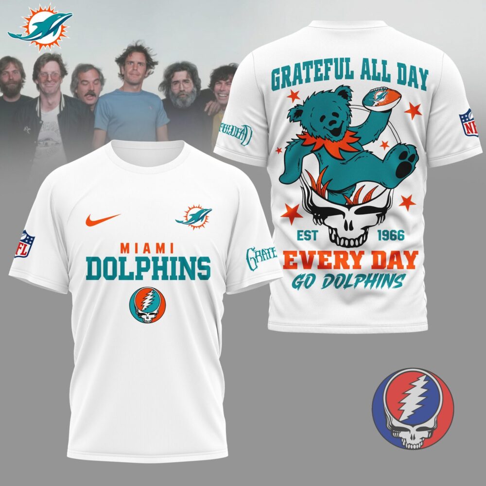 Miami Dolphins | Premium NFL Grateful Dead Fan 3D Shirt NY