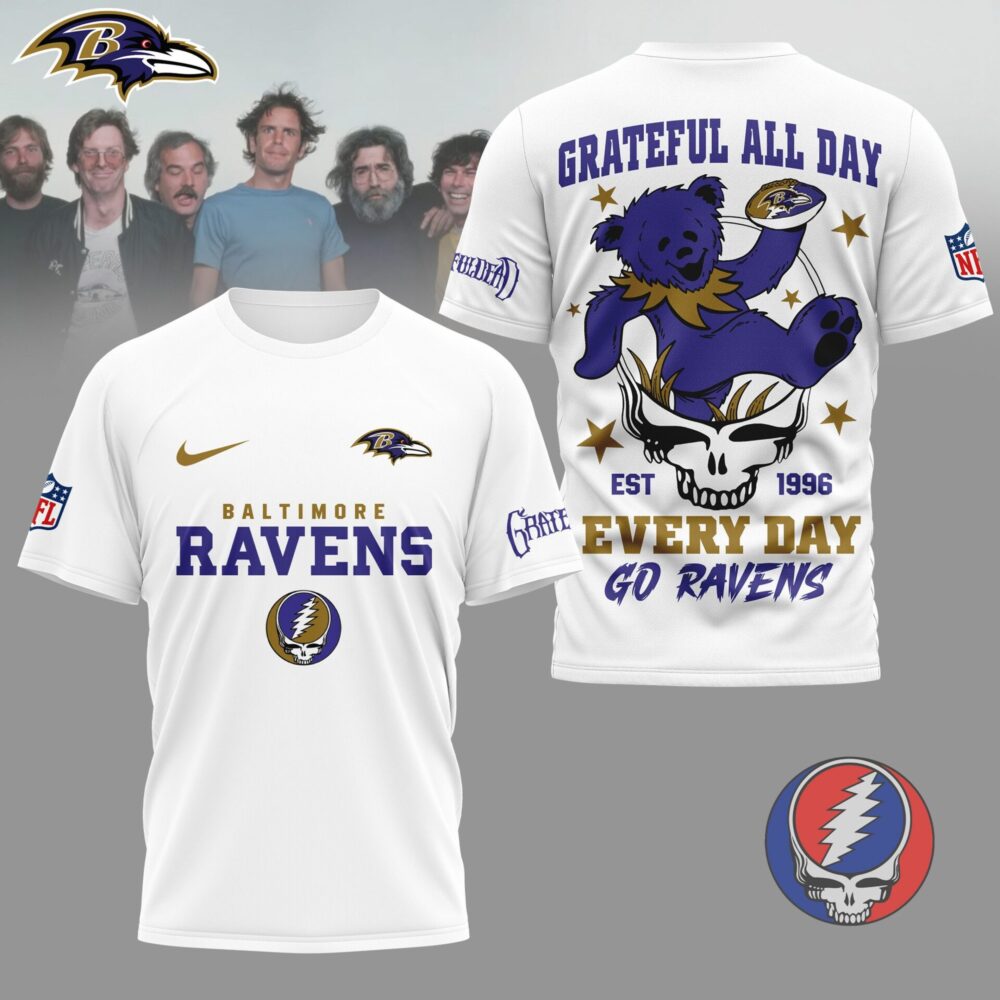 Baltimore Ravens | Premium NFL Grateful Dead Fan 3D Shirt NY