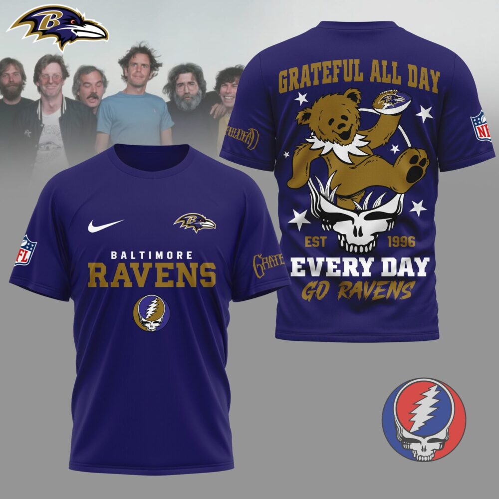 Baltimore Ravens | Premium NFL Grateful Dead Fan 3D Shirt NY
