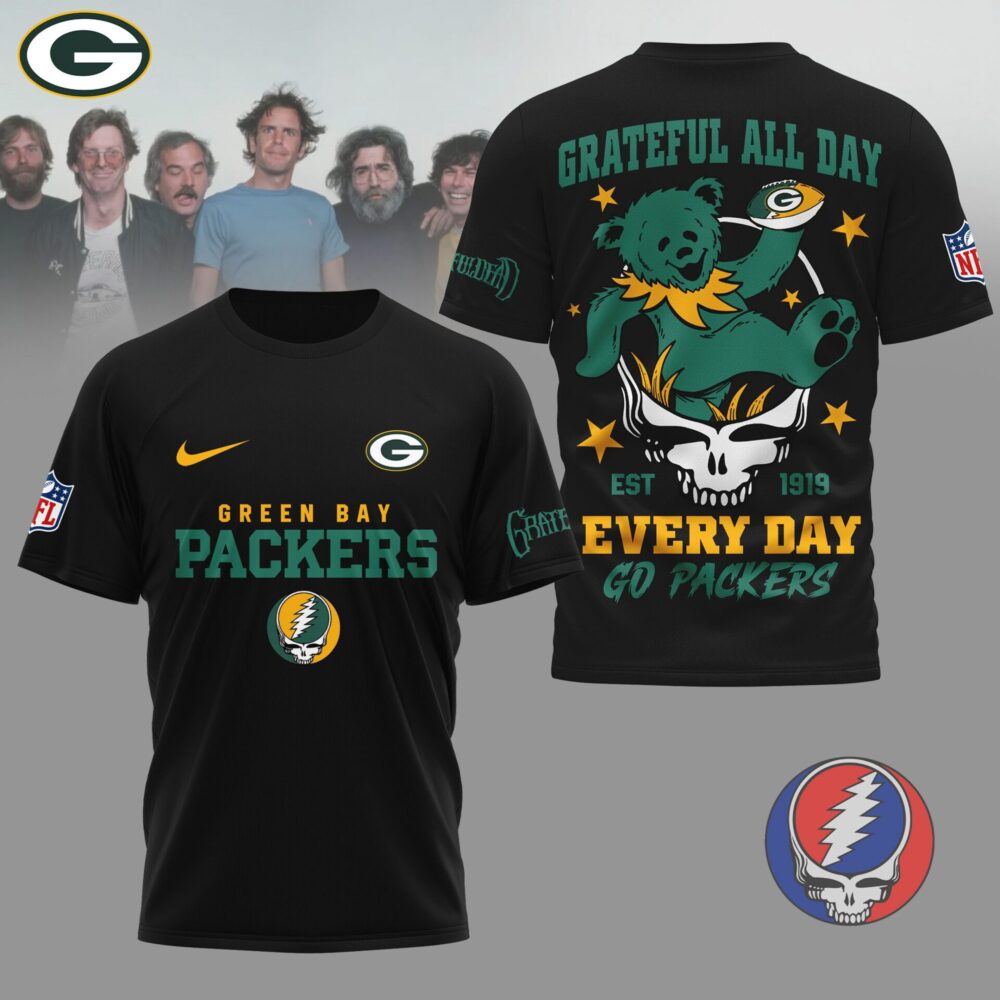 Green Bay Packers | Premium NFL Grateful Dead Fan 3D Shirt NY