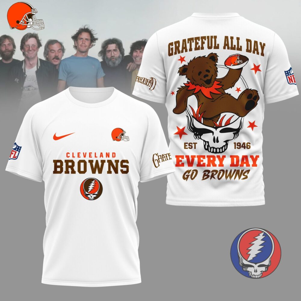 Cleveland Browns | Premium NFL Grateful Dead Fan 3D Shirt NY