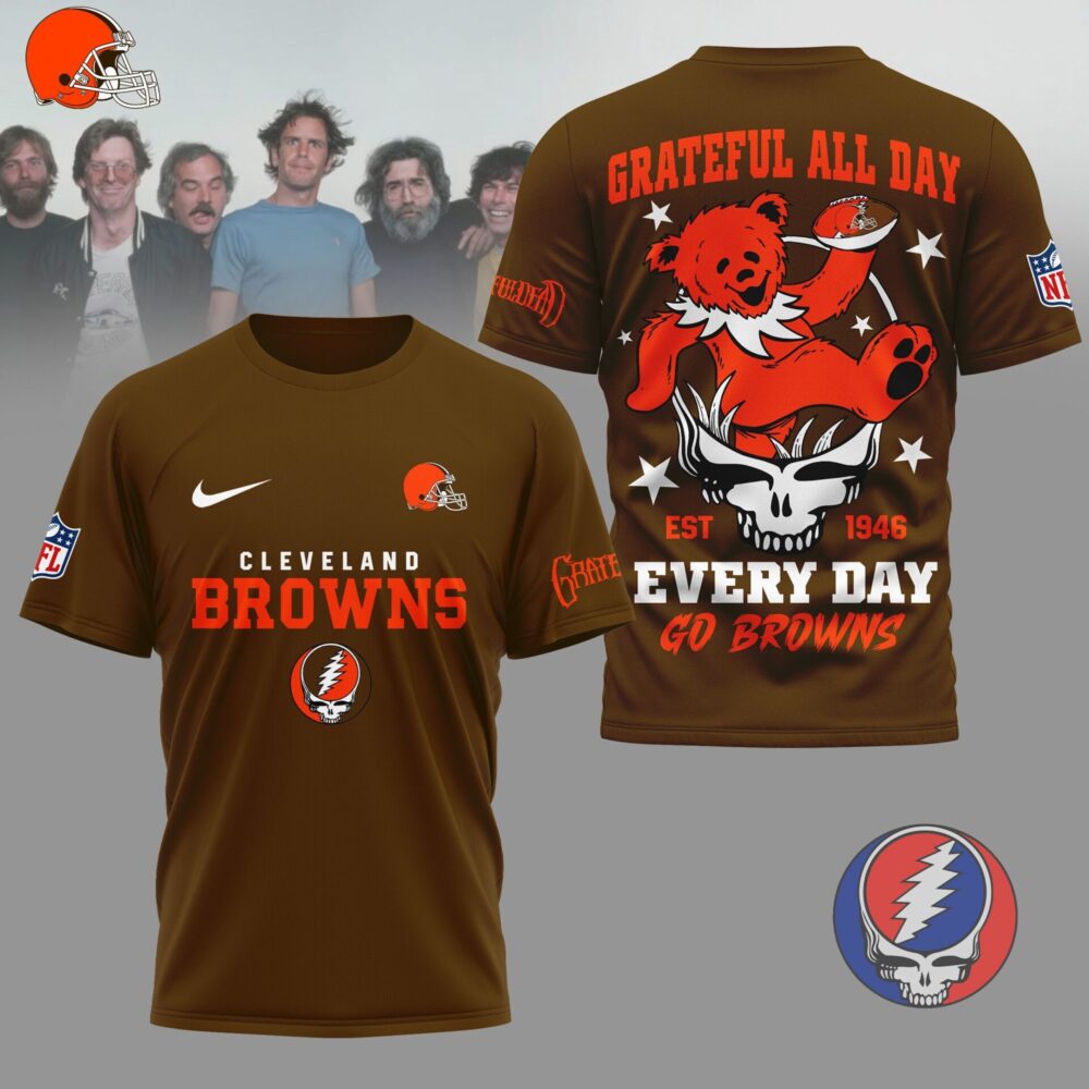 Cleveland Browns | Premium NFL Grateful Dead Fan 3D Shirt NY