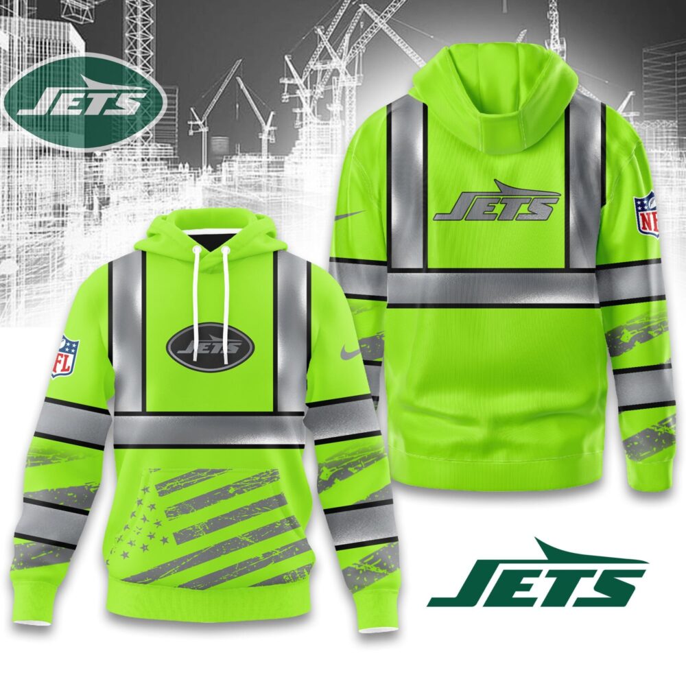 New York Jets | Premium NFL Safety Hi-Vis Hoodie MM - XL, Green