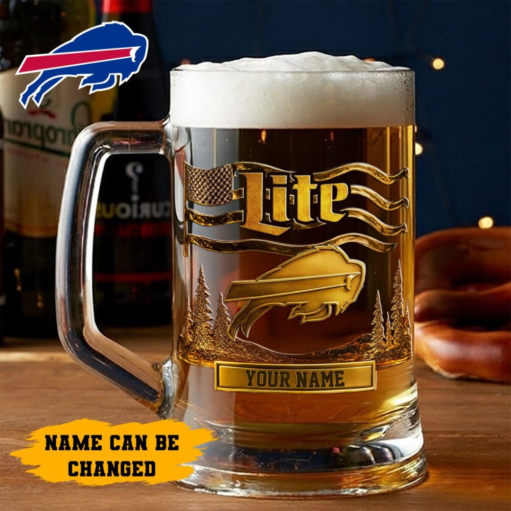 Buffalo Bills | Premium NFL Miller Lite Beer Glasses NY