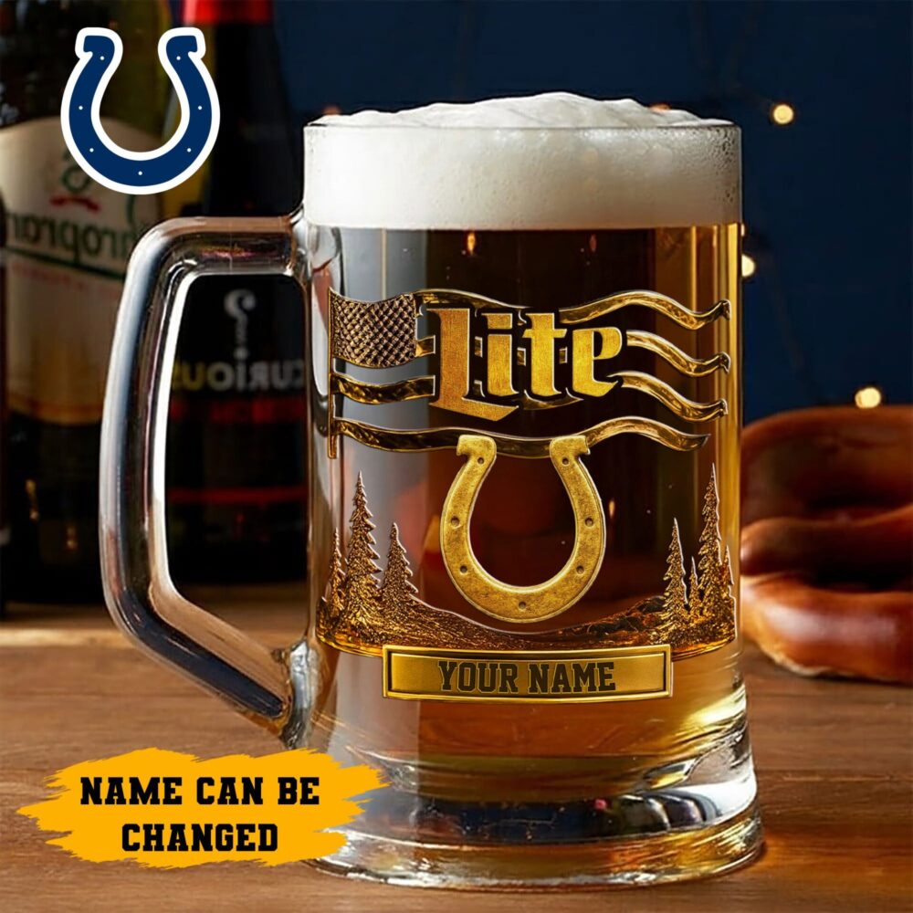 Indianapolis Colts | Premium NFL Miller Lite Beer Glasses NY