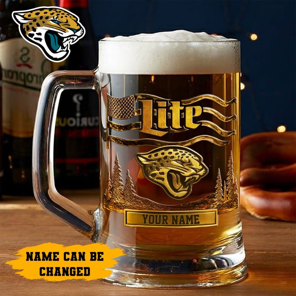 Jacksonville Jaguars | Premium NFL Miller Lite Beer Glasses NY