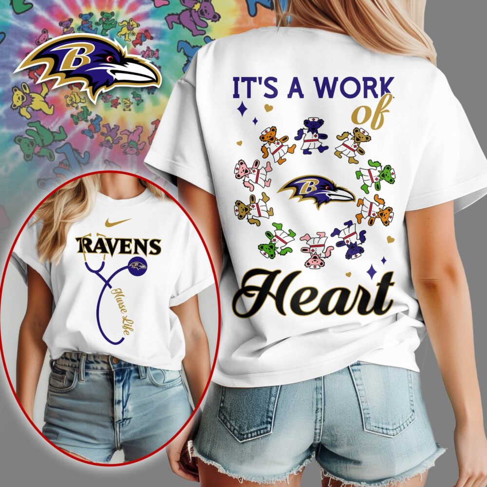 Baltimore Ravens | Premium NFL Grateful Dead Nurse 3D Shirt NY