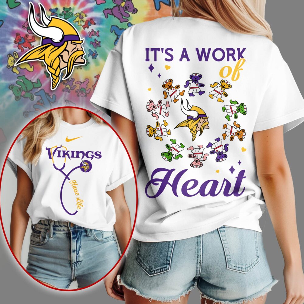 Minnesota Vikings | Premium NFL Grateful Dead Nurse 3D Shirt NY