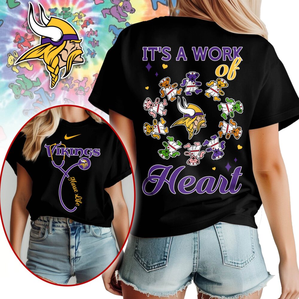 Minnesota Vikings | Premium NFL Grateful Dead Nurse 3D Shirt NY