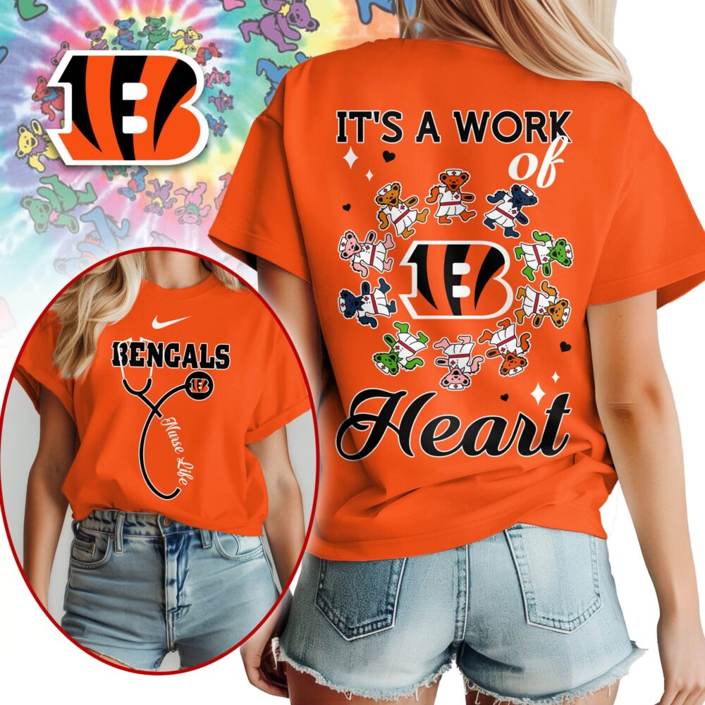 Cincinnati Bengals | Premium NFL Grateful Dead Nurse 3D Shirt NY