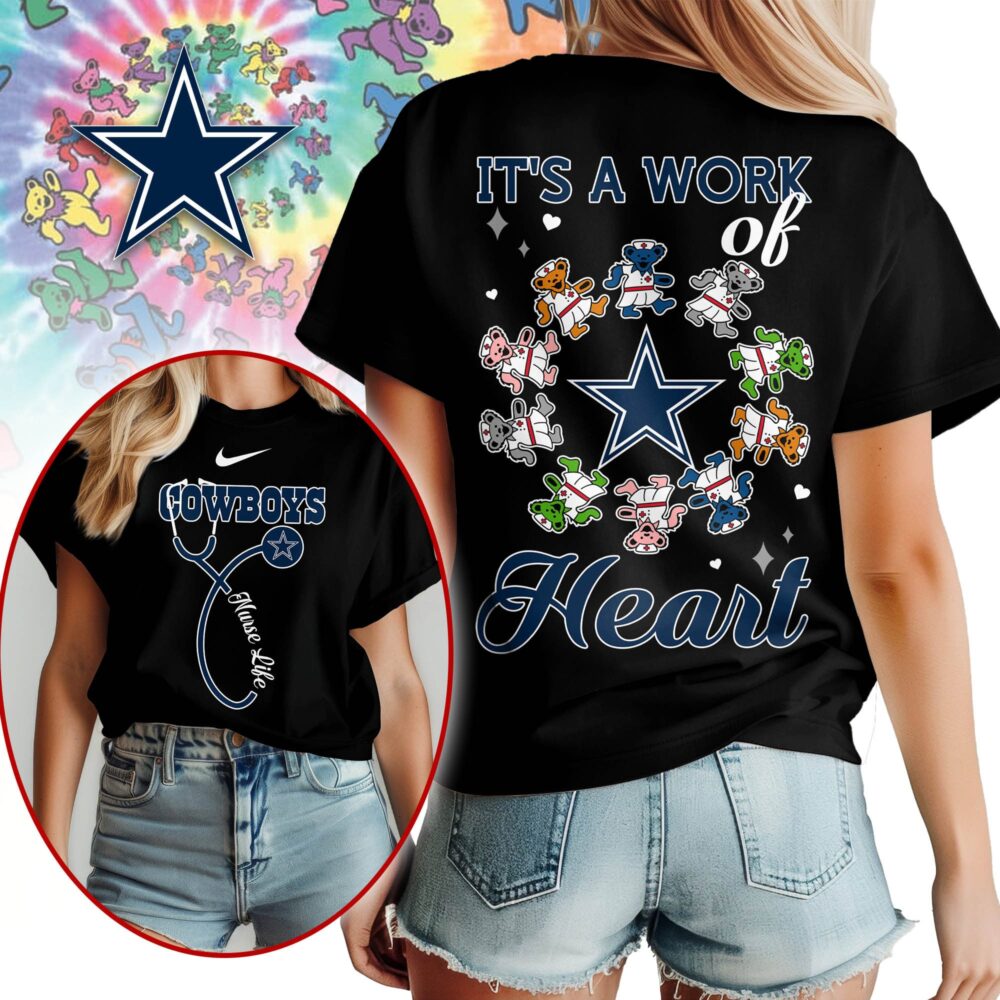 Dallas Cowboys | Premium NFL Grateful Dead Nurse 3D Shirt NY