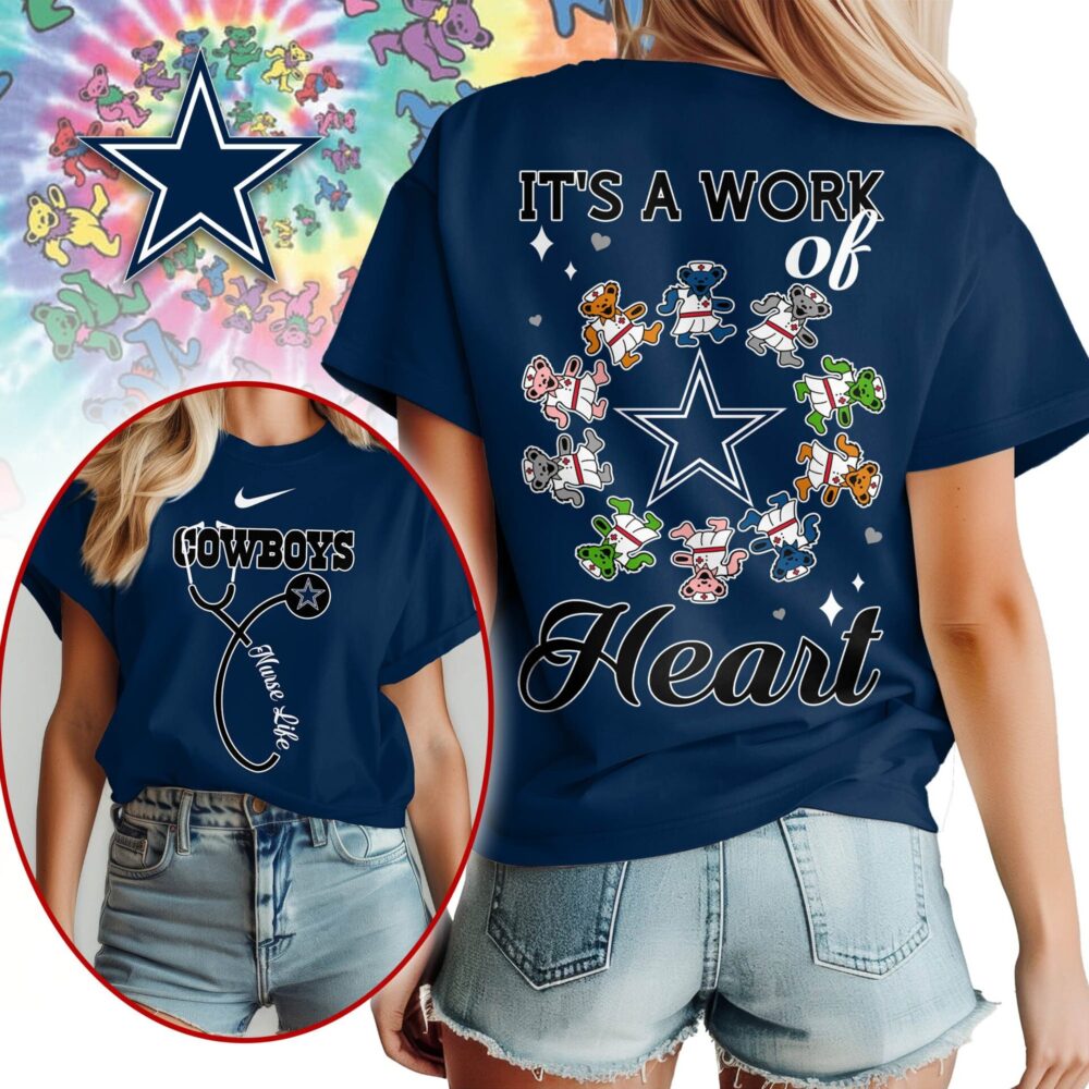 Dallas Cowboys | Premium NFL Grateful Dead Nurse 3D Shirt NY