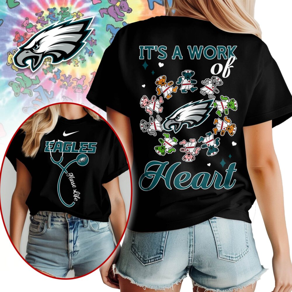 Philadelphia Eagles | Premium NFL Grateful Dead Nurse 3D Shirt NY