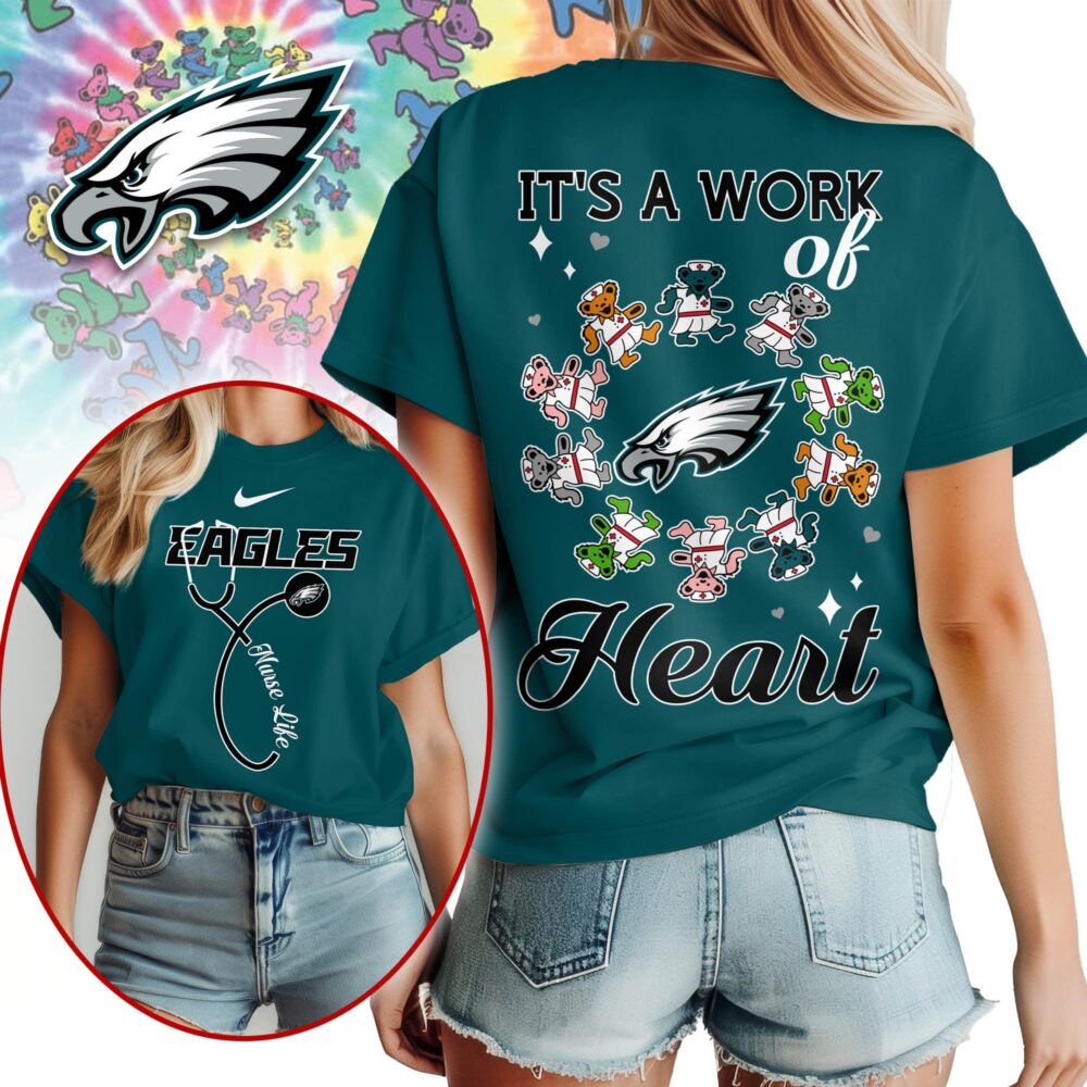 Philadelphia Eagles | Premium NFL Grateful Dead Nurse 3D Shirt NY