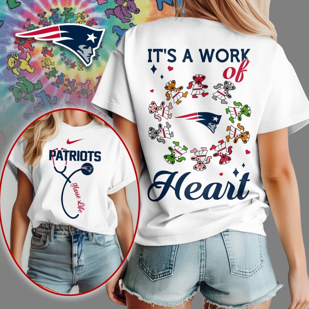 New England Patriots | Premium NFL Grateful Dead Nurse 3D Shirt NY