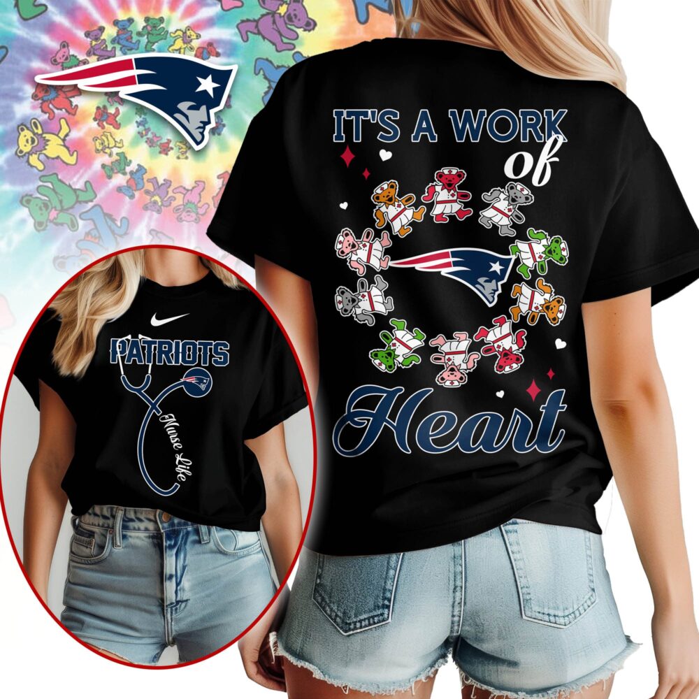 New England Patriots | Premium NFL Grateful Dead Nurse 3D Shirt NY