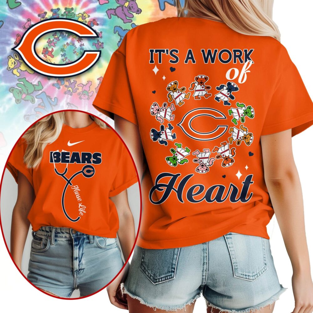 Chicago Bears | Premium NFL Grateful Dead Nurse 3D Shirt NY