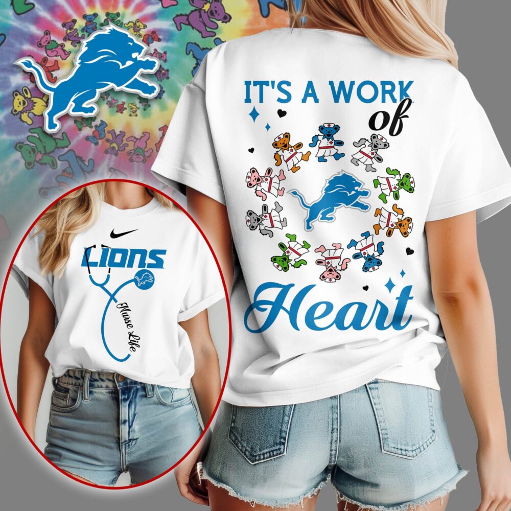 Detroit Lions | Premium NFL Grateful Dead Nurse 3D Shirt NY