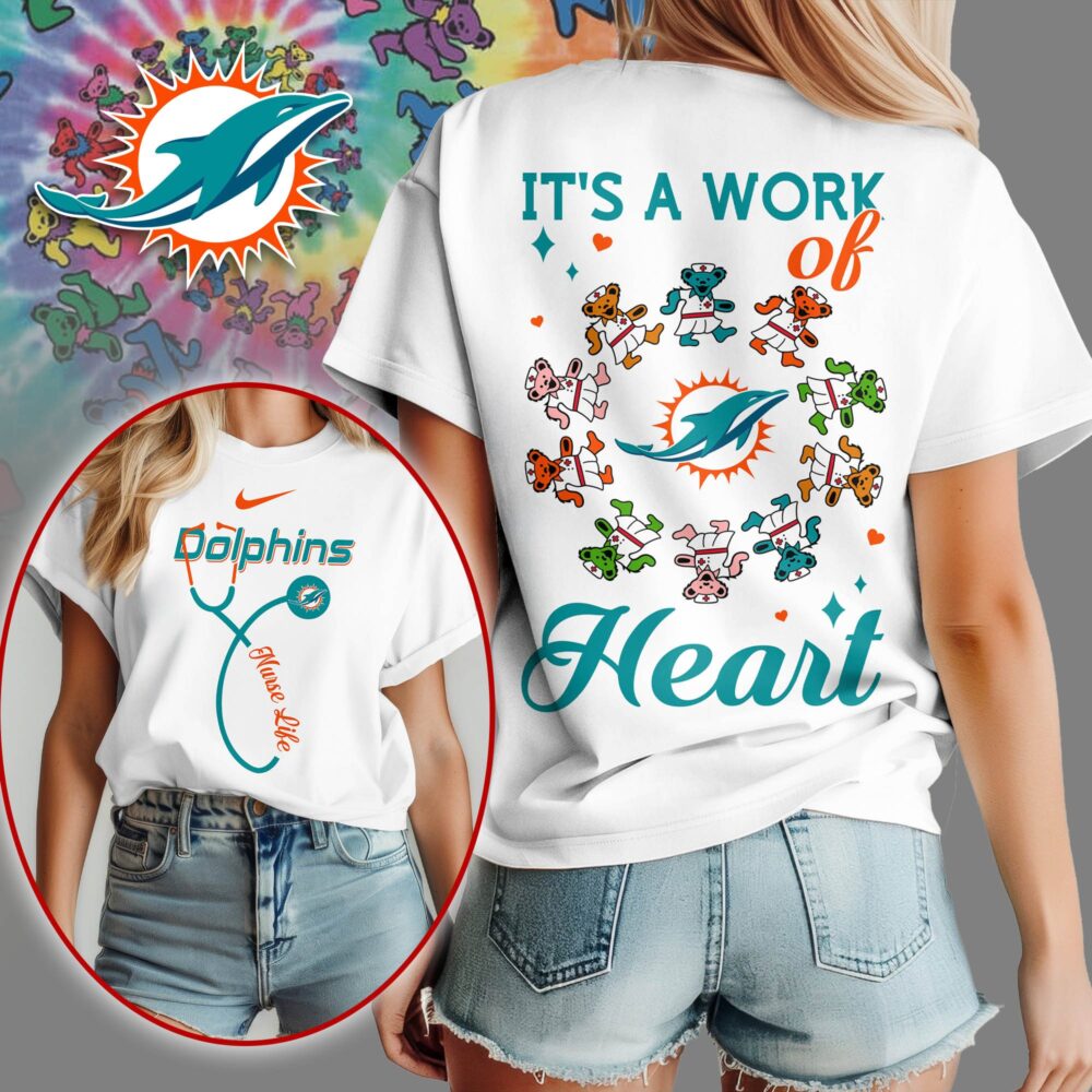 Miami Dolphins | Premium NFL Grateful Dead Nurse 3D Shirt NY
