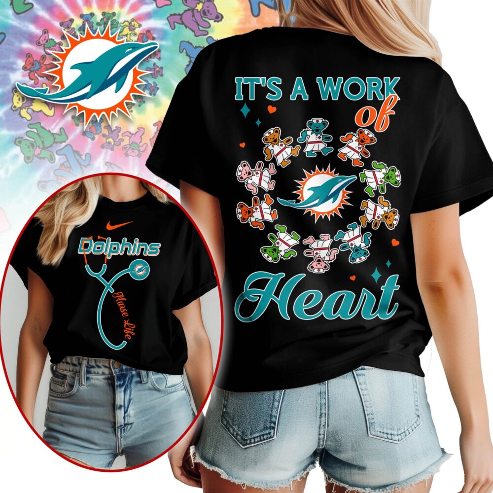 Miami Dolphins | Premium NFL Grateful Dead Nurse 3D Shirt NY