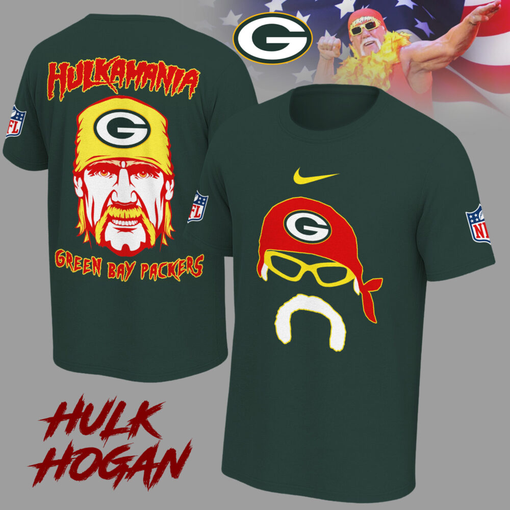 Green Bay Packers | Premium NFL Hulk Hogan 3D Shirt - Green