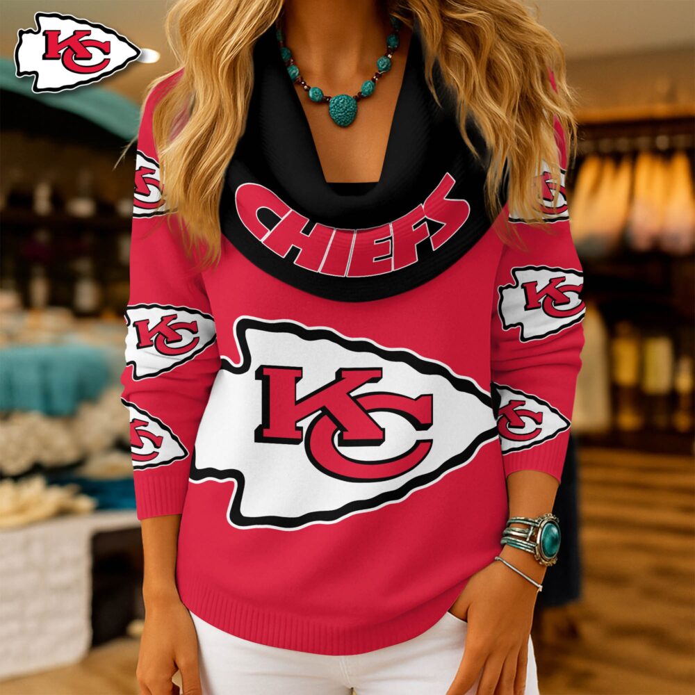 Kansas City Chiefs | Premium NFL Fan Cowl Neck Sweater 3D Shirt NY