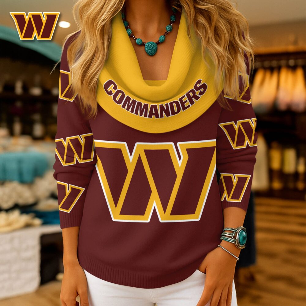 Washington Commanders | Premium NFL Fan Cowl Neck Sweater 3D Shirt NY