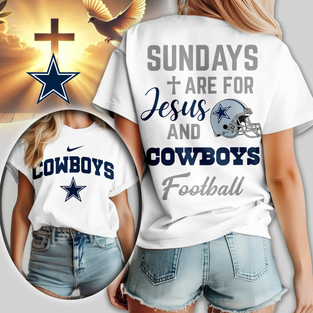 Dallas Cowboys | Premium NFL Sundays Are For Jesus and Football Women Shirt TD