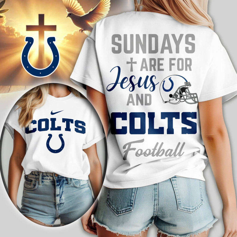 Indianapolis Colts | Premium NFL Sundays Are For Jesus and Football Women Shirt TD