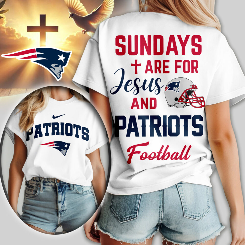 New England Patriots | Premium NFL Sundays Are For Jesus and Football Women Shirt TD